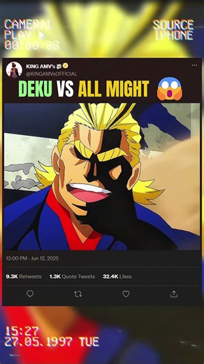 DEKU VS ALL MIGHT 😱 | #myheroacademia #edit #amv #anime