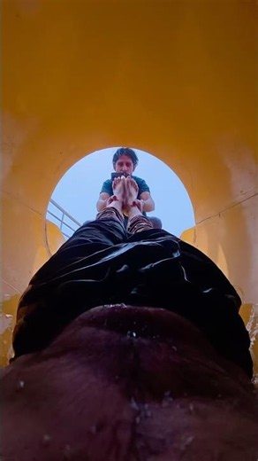 Pov : REVERSE SLIDING CHALLENGE 😱💦 | Epic Water Park Sliding POV 🌊🎢