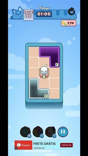 Drop the Cat Level 90 Solution #gaming #puzzle #puzzlegame #funny #games #gameplay