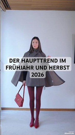 Oberbekleidung für Frühling / Herbst 2026 ❤️ Der Haupttrend des Jahres 2026. Was trägt man zu Capes?