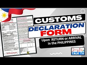 Customs Declaration Manual Form Tutorial Guide | i-Declare Overview | Prohibited Items to Bring