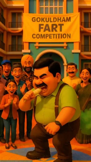 Hulk Yadav on Instagram: "Gokuldham fart compitition...💨🤩🙀| #aianimation #jethalal #tmkoc #gokuldham"