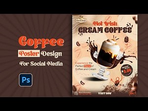 How to Design a Coffee Poster in Photoshop | step by step Tutorial