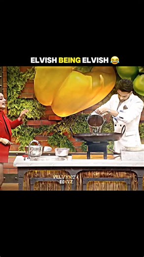 BRIGHT !! on Instagram: "Elvish being elvish 😂 . . . . #viral #trendingreels #viralreels #elvish #elvishyadav #laughterchefs"