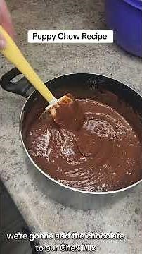 Puppy Chow Recipe with Chex Cereal & Chocolate #puppychow #chexcereal #chex