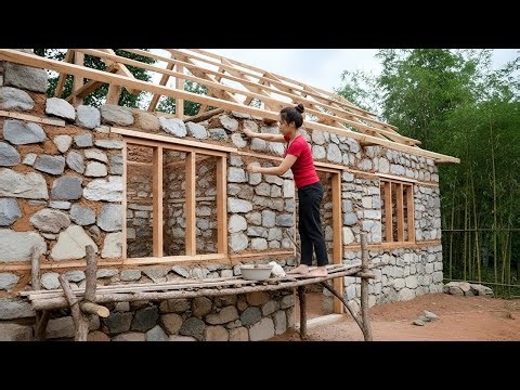 Two Girls Build a Handcrafted Underground Pool Oasis for Century-Old Wooden Villa by Hand