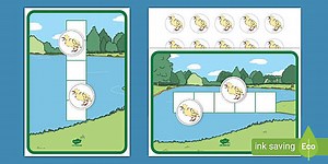 Five Little Ducks Five-Frame and Counters