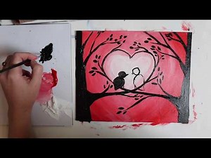 Valentine's Tutorial | Learn to Paint | Beginner Painting | Paint With Me