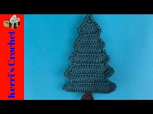 Crochet Tall Pine Tree Tutorial - Crochet Applique Tutorial
