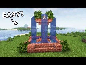 Minecraft: How to Build a Fountain Tutorial (Easy)