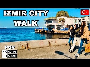 Izmir City Walking Tour | Türkiye | 4K - 3D | The Heart of Izmir | POV TV