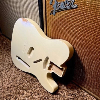 Relic Fender Telecaster Body Ash Aged Blonde Nitrocellulose 4lb!! 😍 | eBay