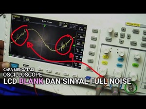 Oscilloscope FNIRSI 1014D blank dan sinyal cacat