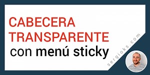 ᐈ Cabecera Trasparente Fija en WordPress con Elementor