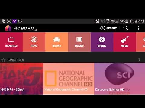 Mobdro App for Android Free Cable Streaming Video Review 1080p