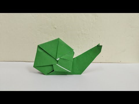 How to make Snail Easy - Origami Snail paper - Origami Tutorial