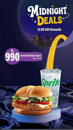 McDonald's Pakistan | Midnight Deals | McDelivery | InStore | DriveThru