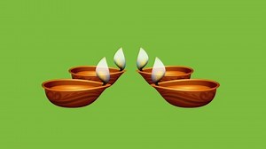Indian Diwali Diya Alpha Layer Green Stock Footage Video (100% Royalty-free) 1066376935 | Shutterstock