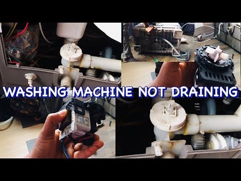 HISENSE WASHING MACHINE NOT DRAINING! Replacing the Draining Pump #drainagepipes #machinerepair