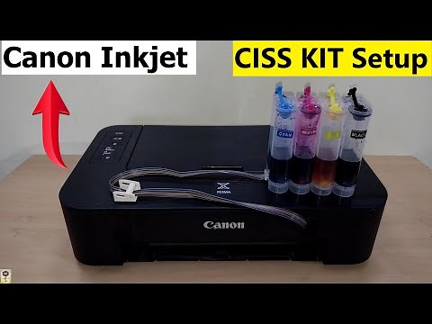 CISS Kit Installation in Canon INKJET Printer | How to setup Ciss Kit in Canon TS207 & TS307 Printer