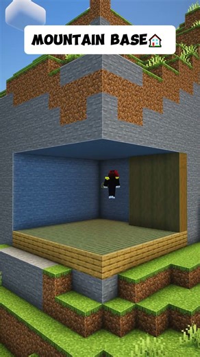 Minecraft Cozy Mountain Base🏡 #shorts