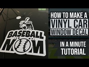 Making a Vinyl Decal Sticker For a Car Window Tutorial