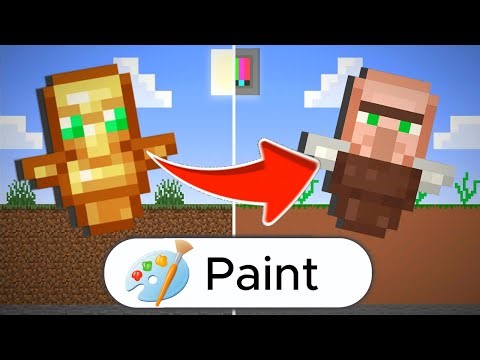 🎨RECREE las TEXTURAS de MINECRAFT con PAINT🖌️