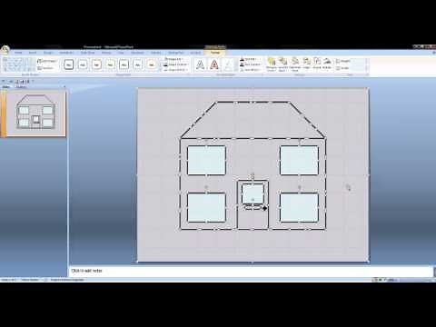 Line animation using PowerPoint