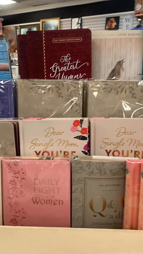 Get ready to uplift others with our fully stocked devotion books! Stop in today and choose your inspirational favorites! | Rachel's Christian Store | Facebook