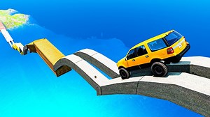 Cars vs Impossible Parkour Bridge Challenge Ends in BeamNG.Drive | Beamng Game