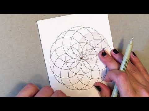 How To Draw a Sacred Geometry Torus Mandala - Follow Along Tutorial