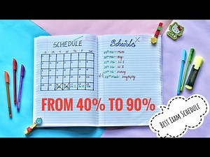 An EXAM SCHEDULE that *actually* works! From 80% to 95%-How to achieve success in ANY exam| Heli Ved
