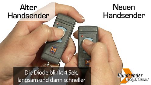 Programmieren einer Fernbedienung Hormann HSE2 868