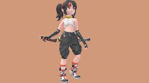 Game ready Girl_Happy - Download Free 3D model by Leafyeh (@yjr1404428085)