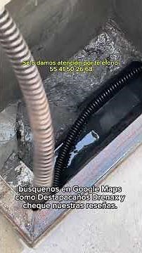 Destapacaños con máquina | tubería tapada se destapa con máquina | #drenaje #plomeria #herramienta