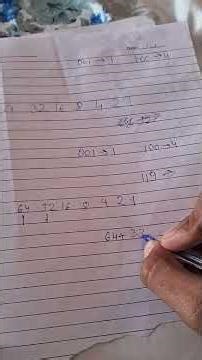 how to convert any number to binary number simple method #binarynumberconversion