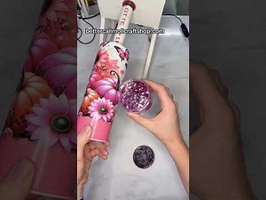 Full Tutorial: Epoxy Free Sublimation Glitter Tumbler