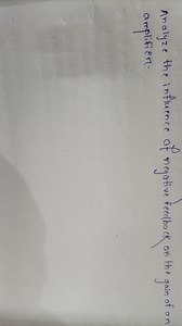 Analyze the influence of negative feedback on the gain of an am... | Filo