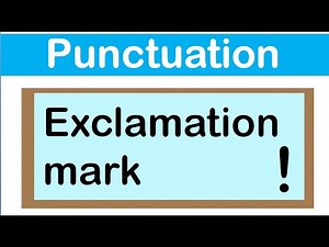 EXCLAMATION MARK | English grammar | How to use punctuation correctly Video Lecture - ACT