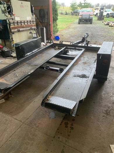 Small equipment trailer modifications