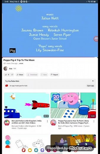 Peppa Pig A Trip To The Moon Credits