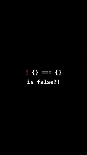 JavaScript Challenge #31 – {} === {} is false?! 😈