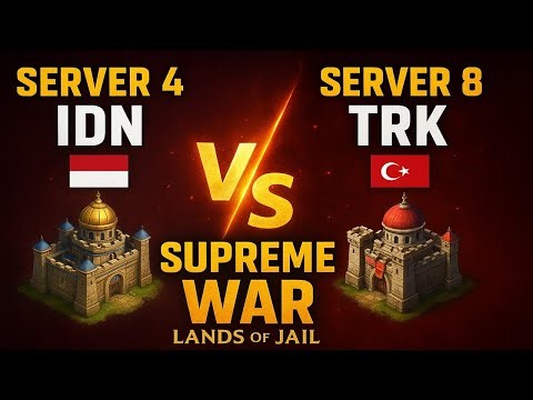 Unbelievable Ending! Server 4 (IDN) vs Server 8 (TRK) – Supreme War Lands of Jail