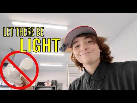 LED Garage Lighting Install — Licensed Electrician Watch me Work