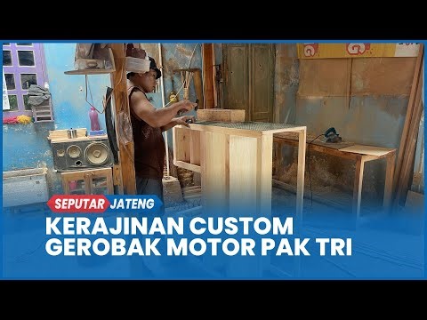 Solusi Jualan Keliling! Custom Gerobak Motor Unik Karya Pak Tri Klaten, Kuat dan Estetik!