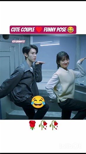 cute couple ♥️ funny pose 😂😂💖 #bts #love #funnyposes #btsarmy #cdrama #1million #btsshorts #kpop