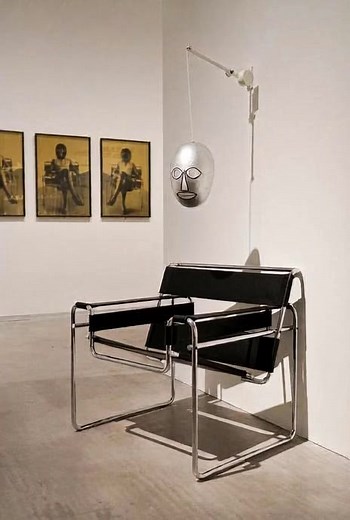 The Wassily #Chair, designed at the #Bauhaus in 1926 by Marcel Breuer and produced today by Knoll, marks the beginning of modern #furniture #design. | Bauhaus Movement