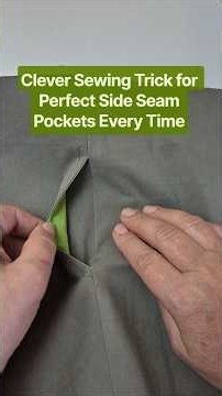 How to sew side seam pockets on pants(Super Easy Method) #sewing #sewinghacks #sewingtutorial #خیاطی