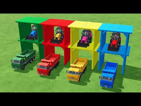 The Unload Grind! Excavator vs. COLORFUL Chaos in the Field - Farming Simulator 22