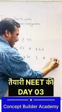 Electronic Configuration Trick ⚡ | Aufbau Principle in 10 Seconds | JEE/NEET Chemistry #jeemain#neet